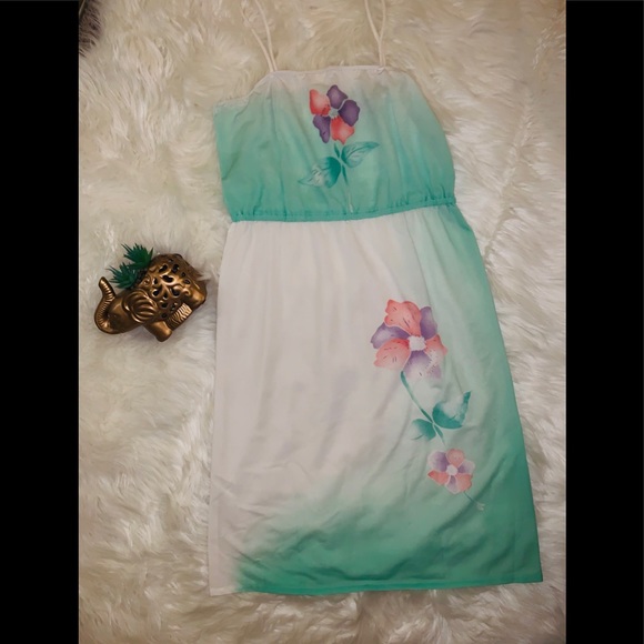 NWOT Beautiful vintage floral sundress - Picture 3 of 7